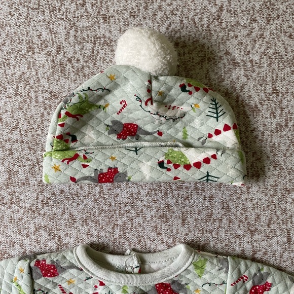 5/$25 Chick Pea Baby 3-Piece Christmas Dinosaur Outfit Set - Picture 4 of 5